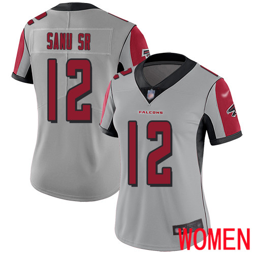 Atlanta Falcons Limited Silver Women Mohamed Sanu Jersey NFL Football #12 Inverted Legend